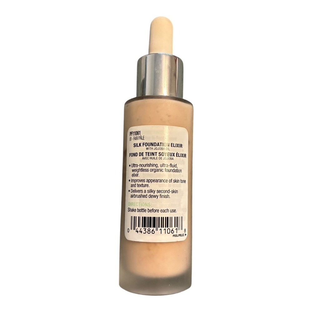 Physicians Formula Organic Wear Silk Foundation Elixir 01 Fair Pale PF11061 1oz